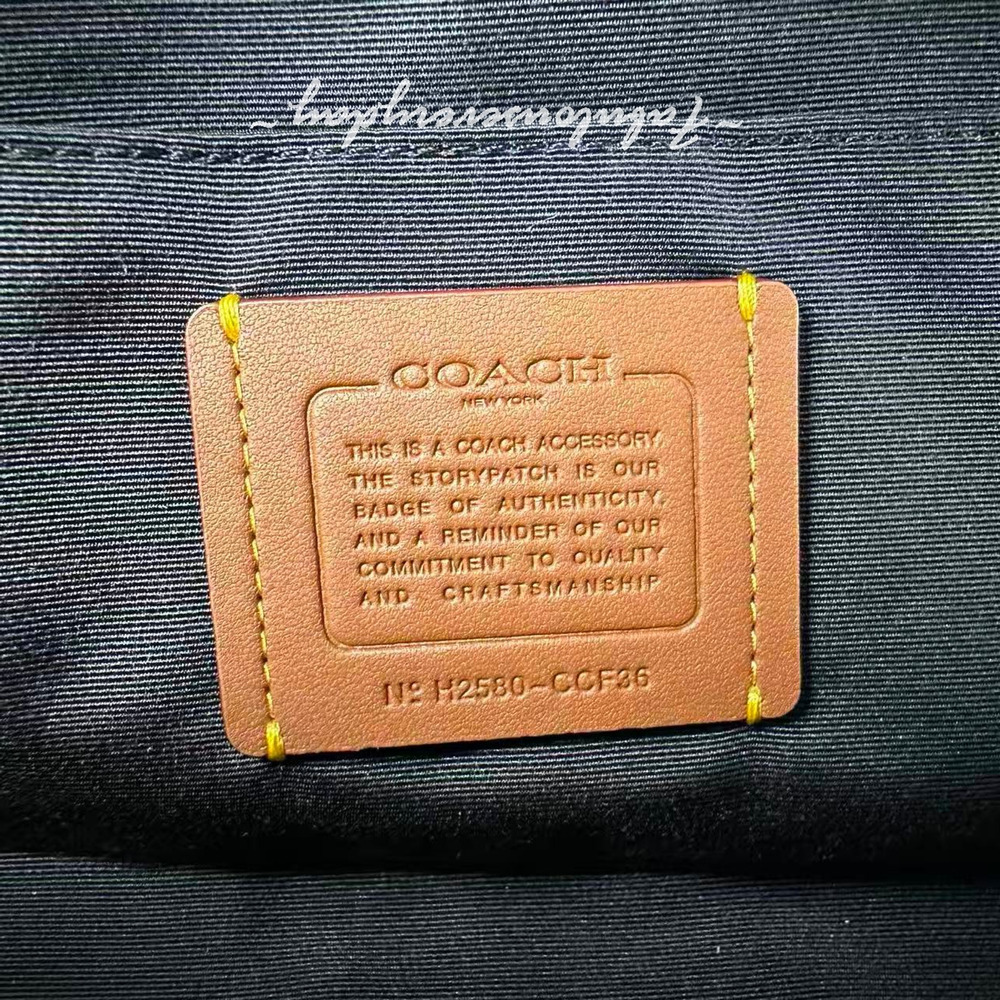 Coach Men's Large Travel Kit In Signature Canvas With Patches In Grey CCF36 NWT - Picture 6 of 7